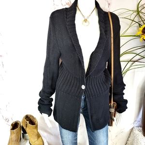Calvin Klein soft knit button front cardigan sweater